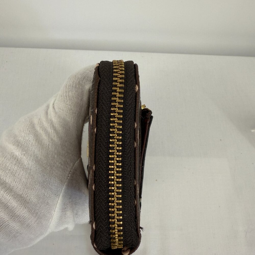 Fossil Envelope Wristlet Brown With Dots - image 8
